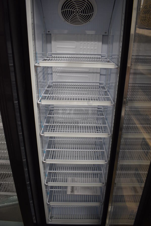 Galaxy 177GDN5RBB Metal Commercial Single Door Reach In Cooler Merchandiser w/ Poly Coated Racks. 115 Volts, 1 Phase. 16.5x17x72. Tested and Does Not Power On - Image 4 of 6