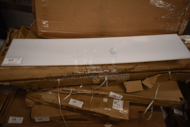 BRAND NEW SCRATCH AND DENT! White Poly Cutting Board.  - Image 1 of 2