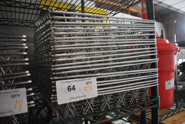 22 Chrome Finish Baskets. 11.5x14x2.5. 22 Times Your Bid! - Image 3 of 3