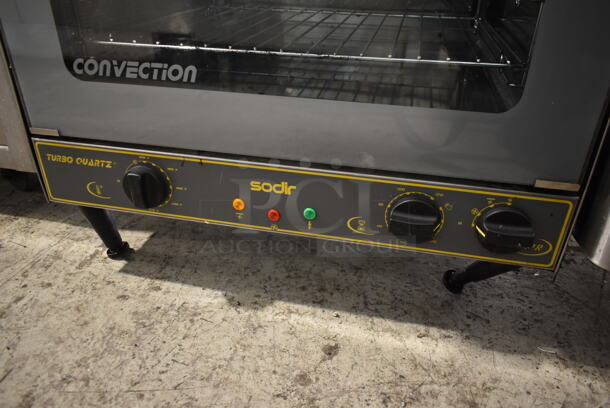 Sodir Equipex FC60G Stainless Steel Commercial Countertop Electric Powered Convection Oven w/ View Through Door and Metal Oven Racks. 220 Volts, 1 Phase.  - Image 4 of 7