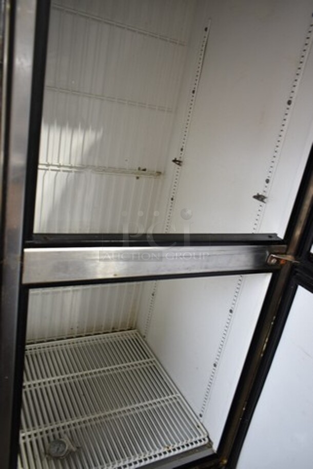 True T-23F-2 Stainless Steel Commercial 2 Half Size Door Reach In Freezer on Commercial Casters. 115 Volts, 1 Phase. Tested and Powers On But Does Not Get Cold - Image 4 of 5