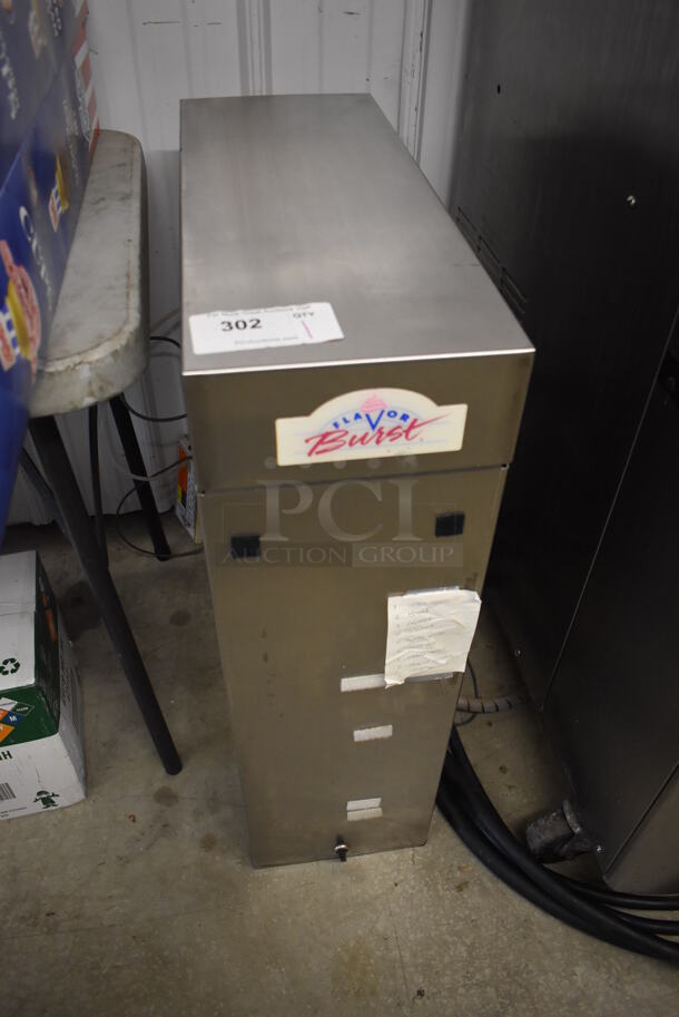 Flavor Burst Stainless Steel Commercial Flavor Dispenser w/ Tank. 9.5x26x31.5 - Image 3 of 8