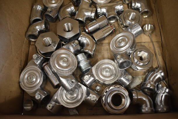 ALL ONE MONEY! Lot of Metal Pieces Including 4 1/2N Ansul Tips - Image 3 of 4