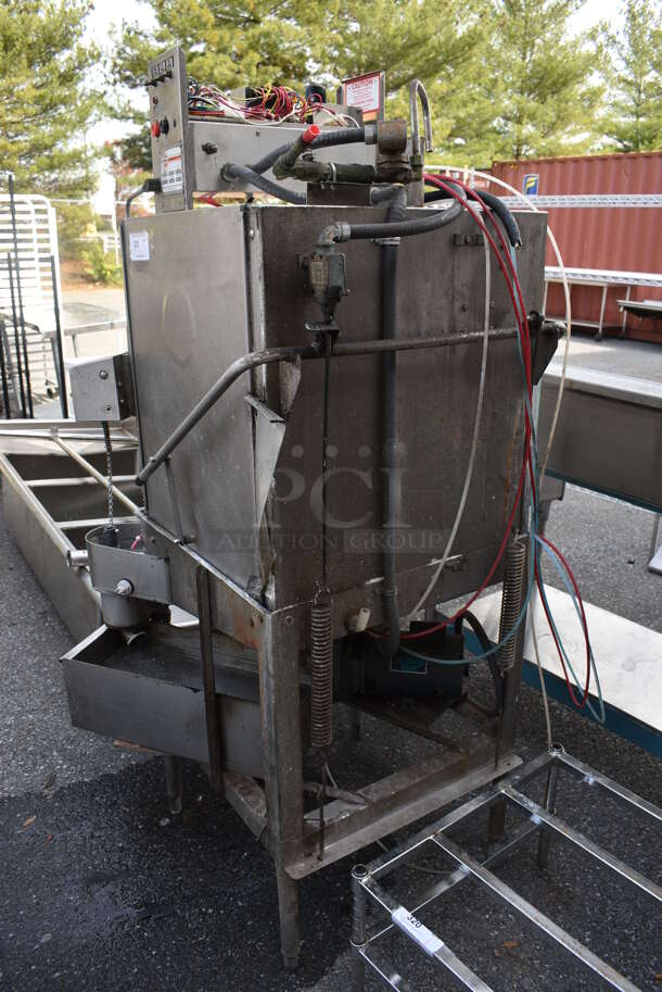 American Dish Service ADS AFC-3DS Stainless Steel Commercial Straight Pass Through Dishwasher. 120 Volts, 1 Phase. 34x34x72 - Image 3 of 6