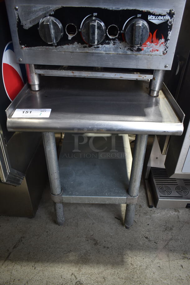 Stainless Steel Commercial Equipment Stand w/ Metal Under Shelf.