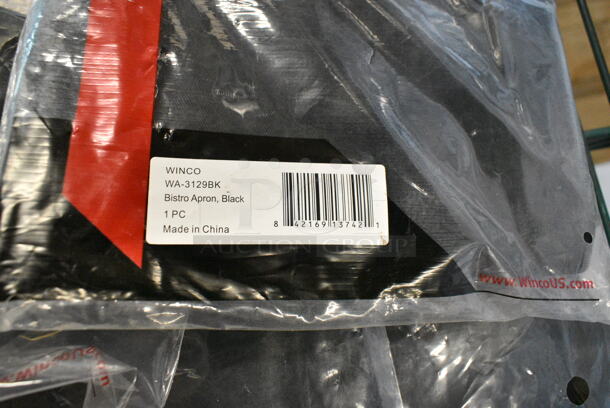 14 BRAND NEW! Items Including Winco WA-3129BK Bistro Apron and Winco WA-1221 Waist Apron, Winco UNF-6WL Chef Jacket. 14 Times Your Bid!  - Image 3 of 12
