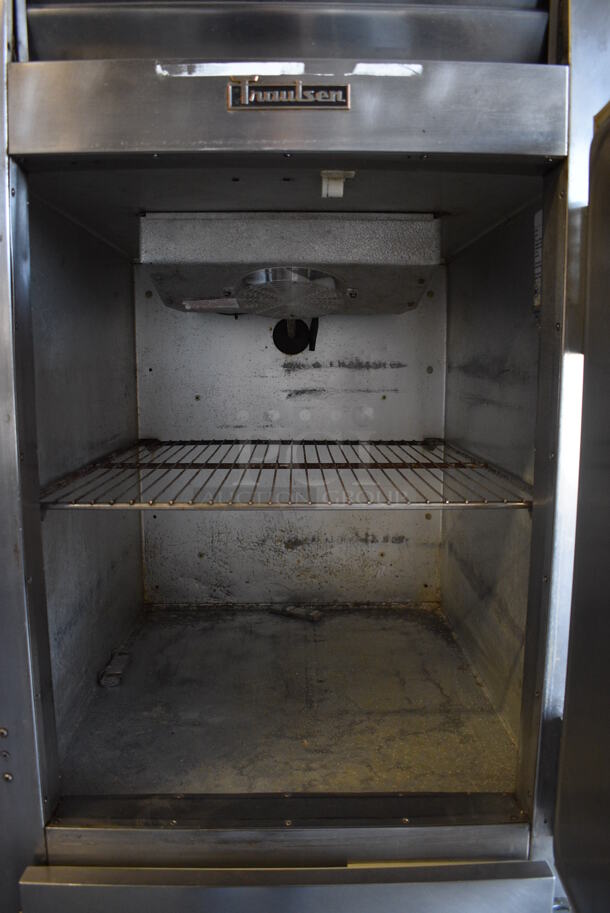 Traulsen Model ADT132WUT-HHS Stainless Steel Commercial Cooler Freezer Combo Unit w/ Metal Racks on Commercial Casters. 115 Volts, 1 Phase. 30x35x83. Tested and Working! - Image 5 of 7