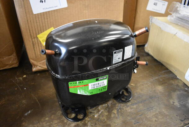 LIKE NEW Secop Model SC12CNX.2 Metal Compressor. 115 Volts, 1 Phase. 9x5x8.5 - Image 3 of 10