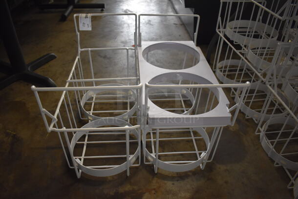 ALL ONE MONEY! Lot of 10 White Poly Coated Baskets. 10.5x22x16 - Image 9 of 9