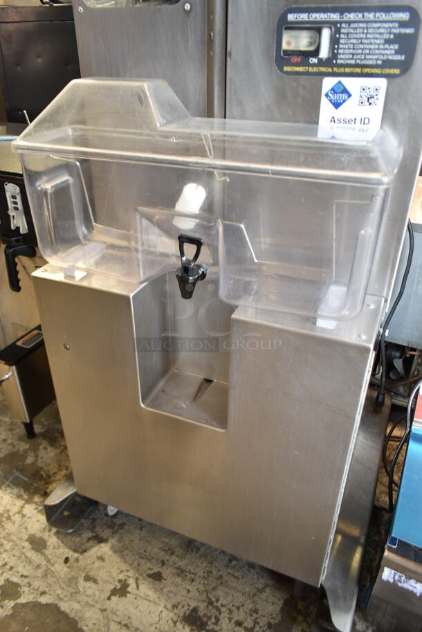Fresh N Squeeze POS-1 Stainless Steel Commercial Floor Style Automatic Citrus Juicer on Commercial Casters. 120 Volts, 1 Phase. Cannot Test Due To Broken Interlocks - Image 3 of 8
