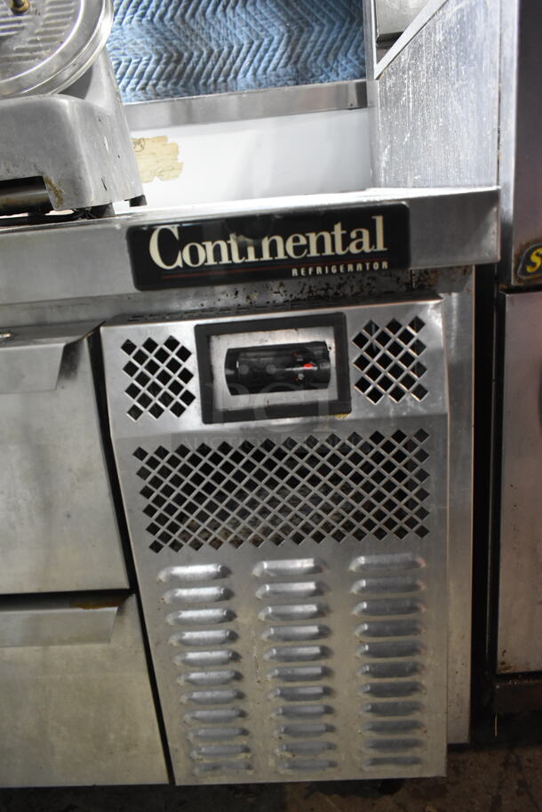 Continental Stainless Steel Commercial 2 Drawer Chef Base on Commercial Casters. Tested and Working! - Image 5 of 5