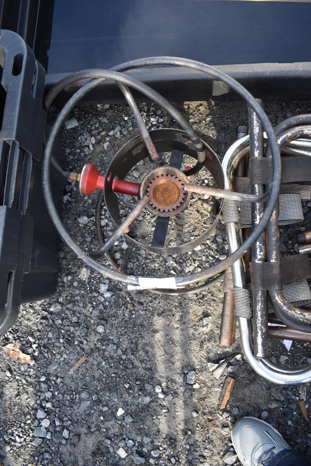 Metal Propane Powered Single Burner Stock Pot Range. 14.5x14.5x16 - Image 3 of 3