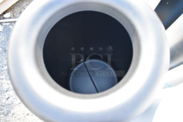 3 BRAND NEW SCRATCH AND DENT! Trash Cans Including Metal White Can, Stainless Steel Can and Black Poly Can. 3 Times Your Bid! - Image 4 of 9