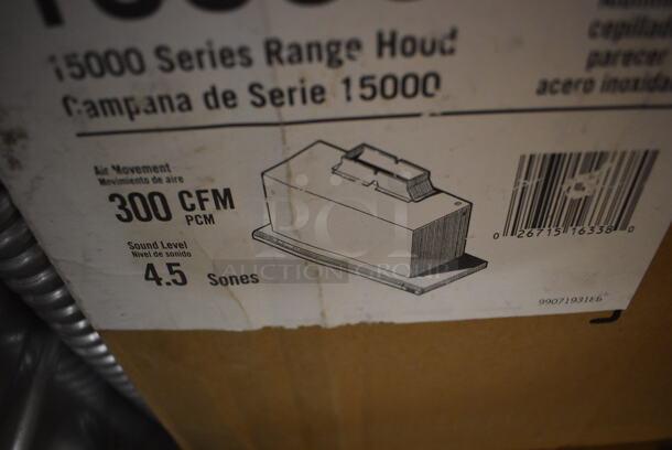 BRAND NEW SCRATCH AND DENT! Broan Elite 153004 30-Inch Under-Cabinet Slide-Out Range Hood w/ Light, Brushed Aluminum. Stock Picture Used For Gallery Picture. - Image 9 of 9