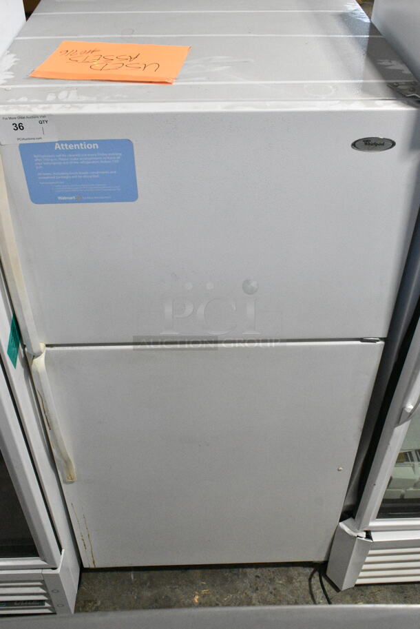 Whirlpool ET1WTKXKQ04 Metal Cooler w/ Freezer. 115 Volts, 1 Phase. Tested and Working! - Image 1 of 6