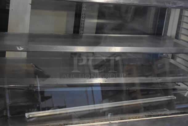 Cooltech Stainless Steel Commercial Floor Style Refrigerated Deli Display Case Merchandiser. 72x36x49.5. Tested and Working! - Image 8 of 8