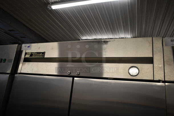 True T-35 Stainless Steel Commercial Double Door Reach In Cooler w/ Poly Coated Racks on Commercial Casters. 115 Volts, 1 Phase. Tested and Powers On But Does Not Get Cold - Image 2 of 7