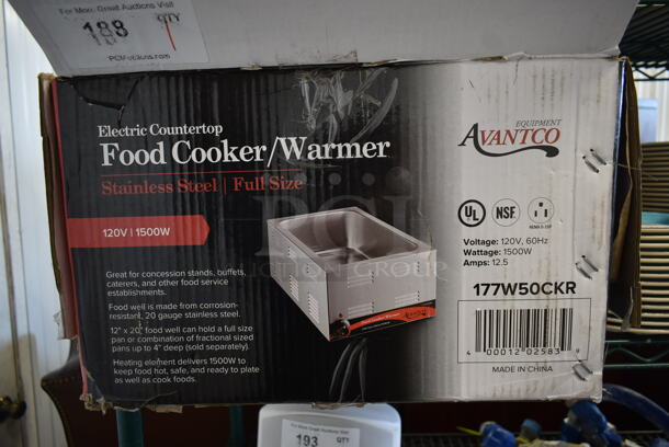 BRAND NEW SCRATCH AND DENT! Avantco 177W50CKR Stainless Steel Commercial Countertop Food Warmer. 120 Volts, 1 Phase. Tested and Working! - Image 2 of 5