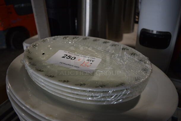 ALL ONE MONEY! Lot of 13 Various White Ceramic Oval Plates - Image 3 of 4