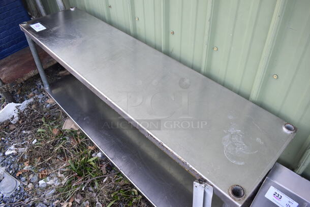 Metal 2 Tier Shelving Unit. 54x14x20 - Image 3 of 3