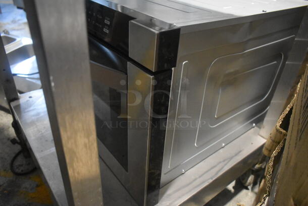 BRAND NEW SCRATCH AND DENT! 2022 KoolMore KM-MD-1SS Stainless Steel Commercial Microwave Oven Drawer. 120 Volts, 1 Phase.  - Image 3 of 5