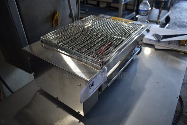 BRAND NEW SCRATCH AND DENT! 2022 Hoocoo IBG-18 Stainless Steel Commercial Countertop BBQ Barbecue Grill. 110 Volts, 1 Phase. Tested and Working! - Image 3 of 10