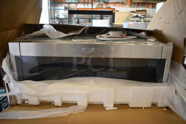 BRAND NEW IN BOX! Whirlpool WML55011HS Stainless Steel Under Cabinet Mount Microwave. 31x19x13 - Image 2 of 8