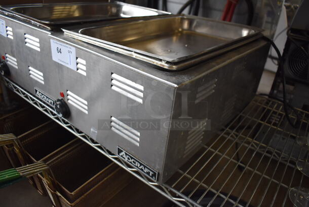 2010 Adcraft FW-1200WF Stainless Steel Commercial Countertop Food Warmer. 120 Volts, 1 Phase. 14.5x23x9. Tested and Working! - Image 2 of 4