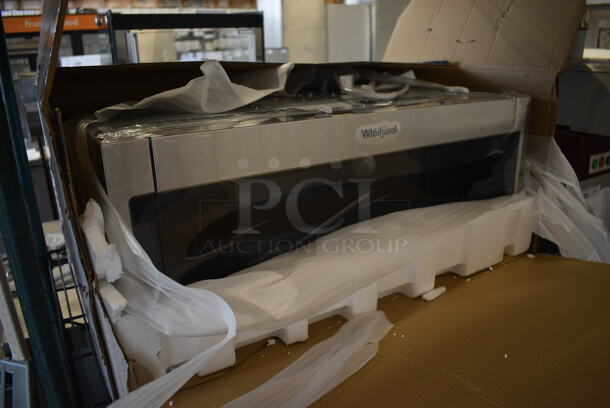 BRAND NEW IN BOX! Whirlpool WML55011HS Stainless Steel Under Cabinet Mount Microwave. 31x19x13 - Image 4 of 8