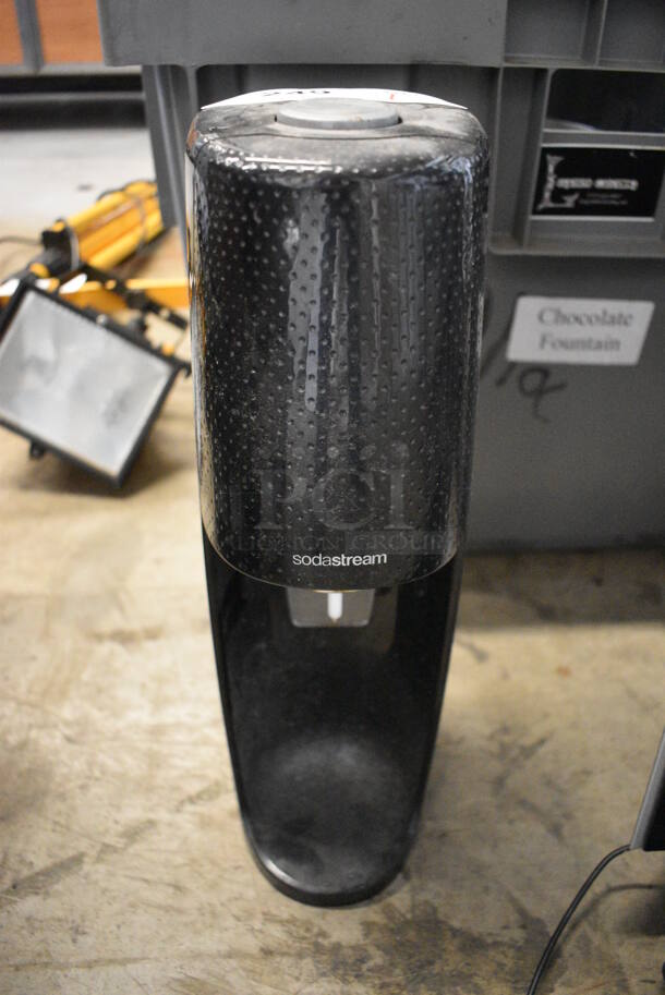 SodaStream Black Countertop Water Carbonator. 4.5x6.5x17