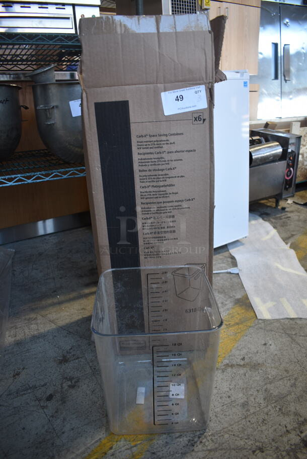 3 BRAND NEW IN BOX! Rubbermaid Clear Poly 18 Quart Containers. 3 Times Your Bid! - Image 2 of 4
