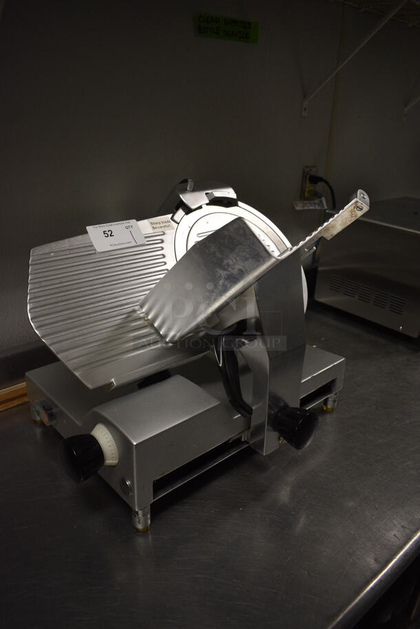 Avantco SL300C Stainless Steel Commercial Countertop Automatic Meat Slicer / Blade Sharpener. 110-120 Volts, 1 Phase. 24x20x19. Item Was in Working Condition on Last Day of Business. (kitchen) - Image 3 of 10