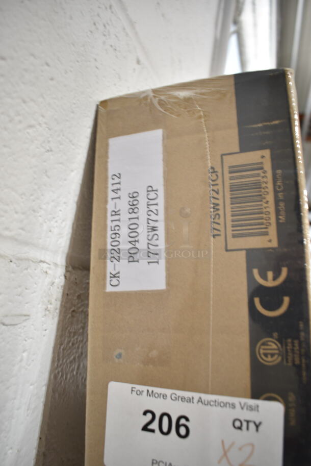 2 BRAND NEW IN BOX! Avantco 177SW72TCP Stainless Steel Commercial 72" High Wattage Strip Warmer. 120 Volts, 1 Phase. 2 Times Your Bid! - Image 3 of 4