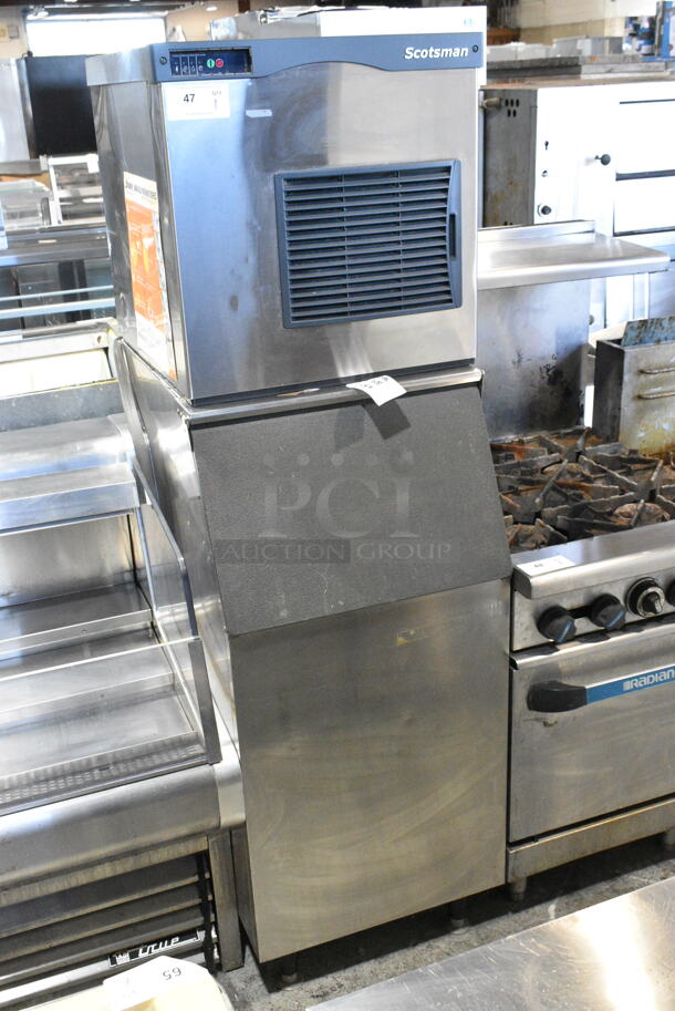 Scotsman F0822A-1B Stainless Steel Commercial Ice Head on Scotsman BH360S Ice Bin. 115 Volts, 1 Phase.  - Image 1 of 9