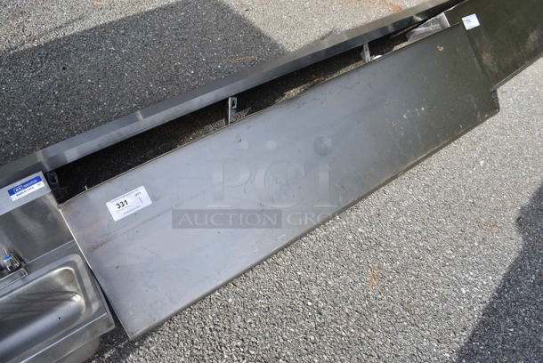 Stainless Steel Shelf w/ Wall Mount Shelf. 60x15x14 - Image 1 of 3
