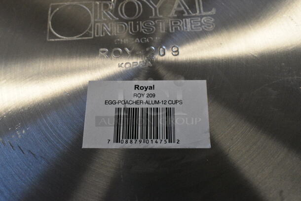 TIER LOT of Various BRAND NEW SCRATCH AND DENT! Items Including Metal Rotisserie Basket Spit, Royal ROY209 Egg Poacher Pot, Fryer Lid, Metal Piece - Image 7 of 10