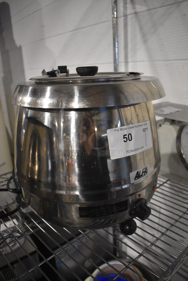 Alfa SW10SS Stainless Steel Commercial Countertop Soup Kettle Food Warmer. 110 Volts, 1 Phase. 12.5x13x14. Tested and Working! - Image 2 of 5