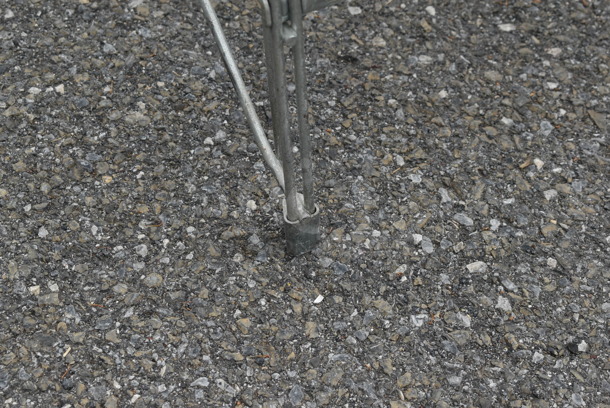 Chrome Finish 4 Tier Wire Shelving Unit. BUYER MUST DISMANTLE. PCI CANNOT DISMANTLE FOR SHIPPING. PLEASE CONSIDER FREIGHT CHARGES. - Image 4 of 4