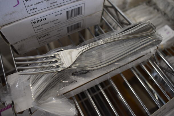 24 BRAND NEW IN BOX! Winco 0030-06 Stainless Steel Shangarila Salad Forks. 7". 24 Times Your Bid! - Image 2 of 3