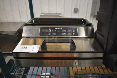 Vacpak-it 186VME12SS Stainless Steel Countertop External Vacuum Sealer. 120 Volts, 1 Phase. 15x13x7. Cannot Test Due To Missing Power Cord