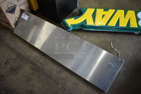 Metal Wall Mount Shelf. 48x12x12