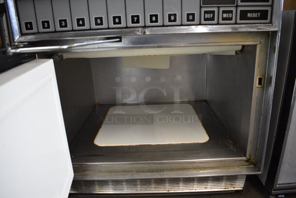Amana Model RC/14SE Metal Commercial Countertop Microwave Oven. 18x21.5x18 - Image 2 of 4