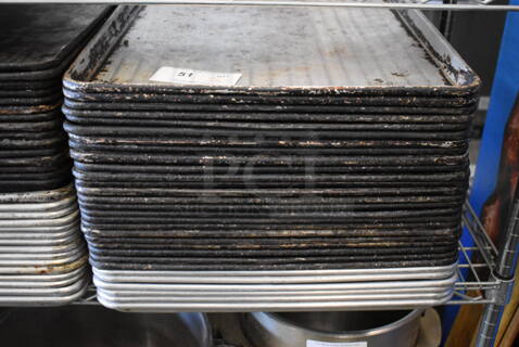 30 Metal Full Size Baking Pans. 30 Times Your Bid!