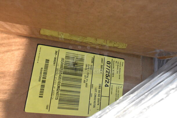 12 BRAND NEW Boxes Including JMSCC-16oz Milkman Clear Container 16 oz, Envases 348816 8 oz. Square Carafe PET Clear Juice Bottle - 360/Box, JBRCC-4oz 4oz Bullet Round Clear. 12 Times Your Bid!  - Image 5 of 10