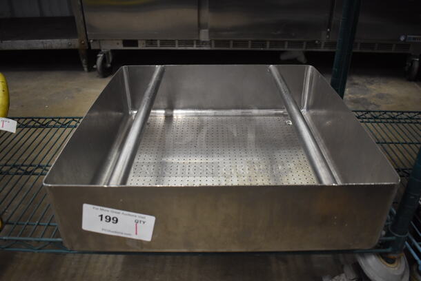 Stainless Steel Sink Straining Insert. 20x19.5x5 - Image 1 of 3