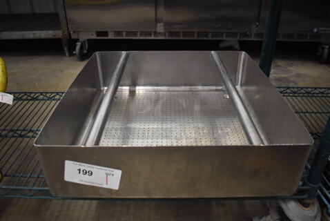 Stainless Steel Sink Straining Insert. 20x19.5x5