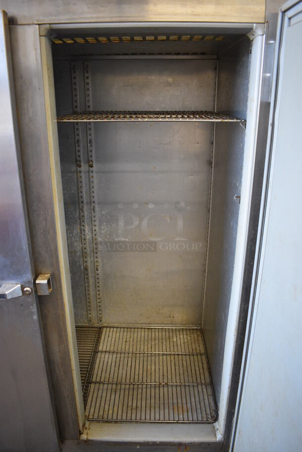 Victory Model RA-2D-7 Stainless Steel Commercial 2 Door Reach In Cooler. 115 Volts, 1 Phase. 52x36x84. Tested and Powers On But Temps at 45 Degrees - Image 5 of 7