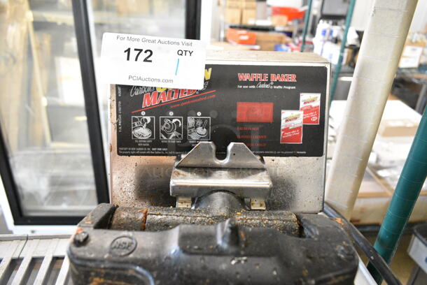 Metal Commercial Countertop Waffle Maker. Tested and Working! - Image 2 of 4
