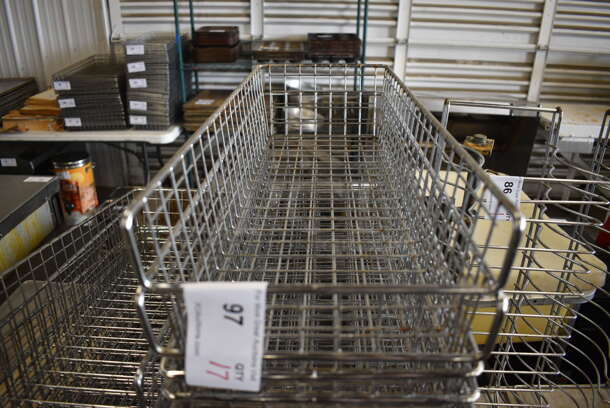 17 Metal Wire Baskets. 9x24x5. 17 Times Your Bid! - Image 1 of 3