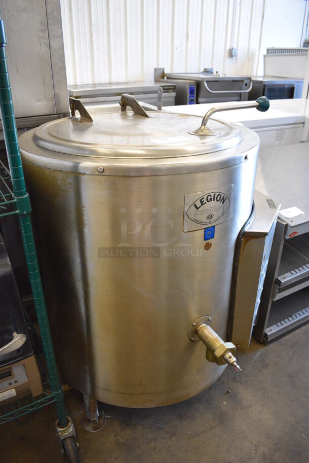 Legion HEC 30 Stainless Steel Commercial Electric Powered Floor Style Steam Kettle. 33x35x44 - Image 2 of 9